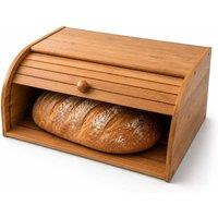 FLAVORA Roll Top Bamboo Bread Bin in Natural | Size: 0.6m2