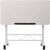 FLAVORA White Adjustable Tilting Over Bed Laptop Desk | Size: 0.6m2