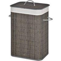 KORVIXA Laundry Basket Collapsible Hamper in Grey | Size: 0.6m2
