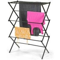 KORVIXA 3 Tier 7.5m Drying Rack Extendable in Black | Size: 0.6m2