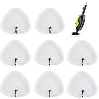 Havendro 8X Microfibre Cloth Mop Pads Steam Cleaner in White