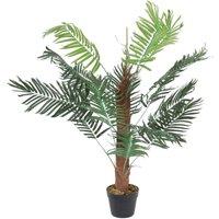 VOGREX 100cm Artificial Palm Tree Indoor Outdoor Decor Plant in Green