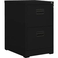 Berkfield Home Filing Cabinet Black 46x62x72.5 cm Steel
