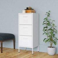 Berkfield Home Storage Cabinet White 42.5x35x101.5 cm Steel