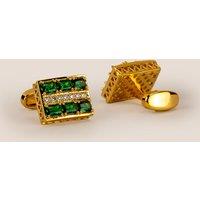 Oswin Hyde Men's Fitz Emerald Cufflinks
