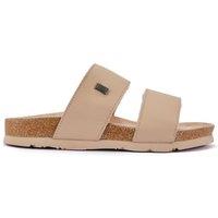 AUSTRALIA LUXE COLLECTIVE Women's Brigitte Almond Slip-On Sliders in Beige | Size: 4