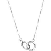Spero London Women's Sterling Silver Interlink Circles Necklace