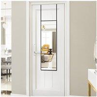 H&O Direct Door Mirror Wall Door Hanging Mirrors in Black