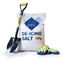 Pegdev 10kg Premium White De-Icing Salt Snow Shovel Thermal Gloves