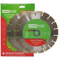 CorePlus Top Twelve Diamond Blade Twin Pack 230mm - CORTT122302 in Silver