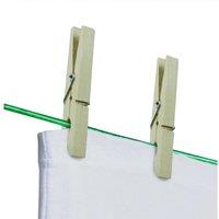 SupaHome Deluxe Wooden Clothes Peg (Pack of 36) in Cream