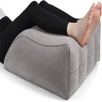 FLAVORA Inflatable Large Leg Elevation Wedge Pillow in Grey | Size: 100 cm x 190 cm
