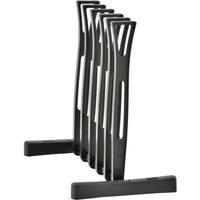KORVIXA 3 Pair Boot Organiser Storage Rack in Black