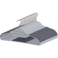 KORVIXA 30 x Adult Grey Coat Hangers | Size: 0.6m2