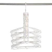 KORVIXA Non Slip Folding Clothes Plastic Coat Hangers in White | Size: 0.6m2
