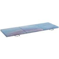 NESTLUNE 6FT Foldable Gymnastics Mat, Tri-Fold 2 Thick Crash Mat, Blue | Size: 0-18 m