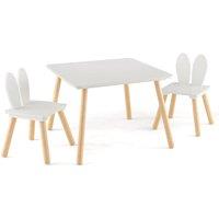 VOGREX White Kids Multi-Purpose Table & Chair Set