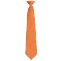 Premier Men's Fashion "Colours" Work Clip On Tie in Orange