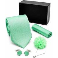 XPOSED Men's Patterned 4-Piece Tie Gift Set in Mint