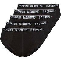 BadRhino Men's 5 Pack Briefs in Black | Size: Large