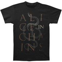 Alice In Chains Men's Snake T-Shirt in Black | Size: Large