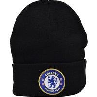 Chelsea FC Men's Crest Knitted Beanie in Navy