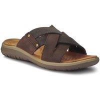 Pavers Men's Leather Mules in Brown | Size: 11