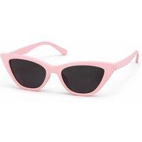 Madein Women's Oversized Cat Eye Sunglasses with Tinted Lens in Baby Pink