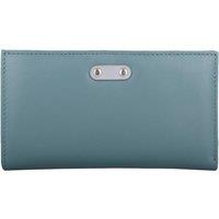 VALITA Women's Genuine Soft Leather Bi-Fold RFID Protected Multi-Colour Purse in Aqua