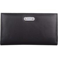 VALITA Women's Genuine Soft Leather Bi-Fold RFID Protected Multi-Colour Purse in Black