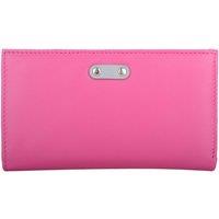 VALITA Women's Genuine Soft Leather Bi-Fold RFID Protected Multi-Colour Purse in Fuchsia