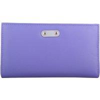 VALITA Women's Genuine Soft Leather Bi-Fold RFID Protected Multi-Colour Purse in Violet