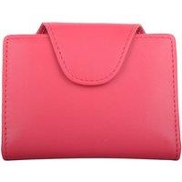 VALITA Women's Slim Line Genuine Soft Leather RFID Protected Credit Card Holder Purse in Pink