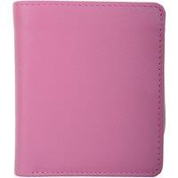 VALITA Women's Slim Line Genuine Soft Leather RFID Protected Money Credit Card Purse in Pink
