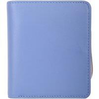 VALITA Women's Slim Line Genuine Soft Leather RFID Protected Money Credit Card Purse in Light Blue