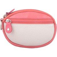 VALITA Women's Soft Leather Coin / Money Holder / Purse / Pouch in Coral