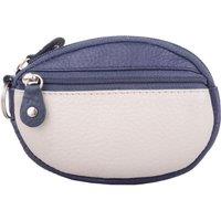 VALITA Women's Soft Leather Coin / Money Holder / Purse / Pouch in Navy
