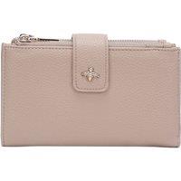 Fontanella Fashion Women's Ardyn Bee Badge Zipper PU Leather Wallet in Camel