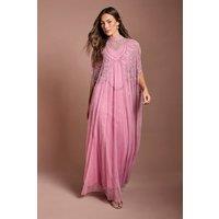 Coast Women's Heavily Embellished Maxi Dress in Rose | Size: 10