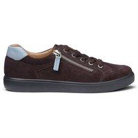 Hotter Women's 'Chase II' Trainers in Chocolate | Size: 4.5