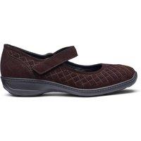 Hotter Women's 'Grateful' Mary Janes in Chocolate | Size: 7.5