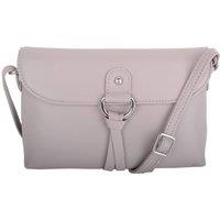 VALITA Women's Premium Soft Genuine Leather Cross Body Shoulder Bag, Tassel Detail in Beige