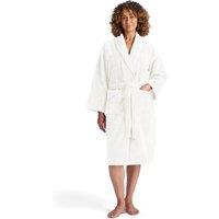 CHRISTY Women's 'Supersoft Cosy' Plush Microvelour Bath Robe in White | Size: Medium