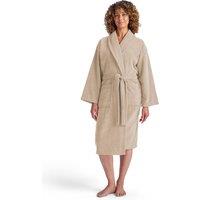 CHRISTY Women's 'Supersoft Cosy' Plush Microvelour Bath Robe in Beige | Size: Large