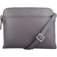 VALITA Women's Genuine Soft Leather Crossbody Shoulder Handbag with Adjustable Strap in Dark Grey