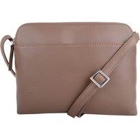 VALITA Women's Genuine Soft Leather Crossbody Shoulder Handbag with Adjustable Strap in Brown