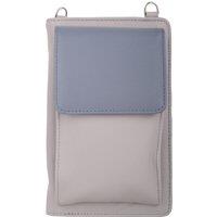 VALITA Women's Lightweight Genuine Leather Travel Phone Cross Body Shoulder Bag in Grey