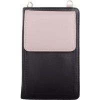 VALITA Women's Lightweight Genuine Leather Travel Phone Cross Body Shoulder Bag in Black