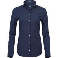 TEE JAYS Women's Perfect Oxford Shirt in Navy | Size: 10