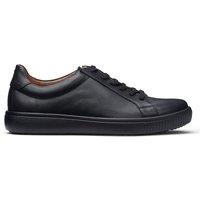 Hotter Men's 'Oliver' Smart Leather Trainers in Black | Size: 9